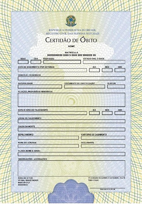 CERTIDAO DE ÓBITO