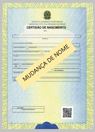 Mudança de nome