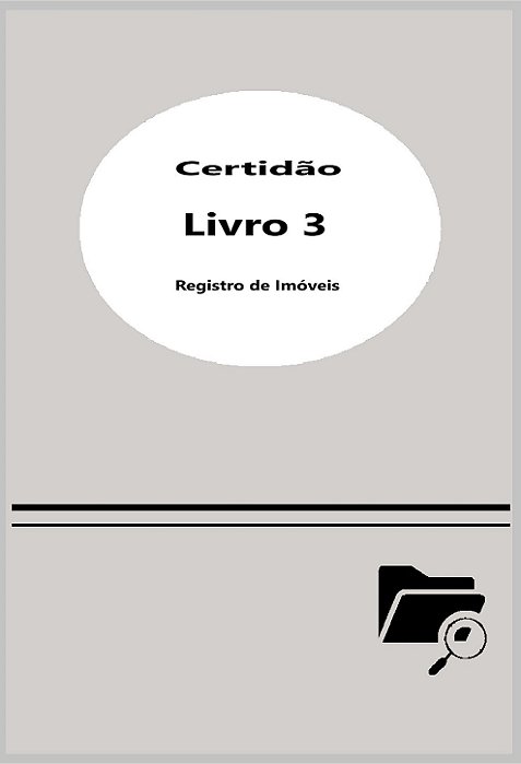 Certidão Livro 3 - Registro de Imóveis