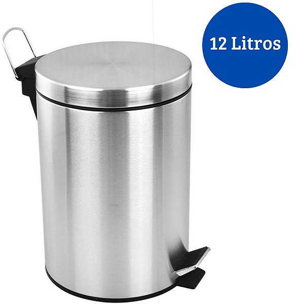 Lixeira De Inox 12 Litros