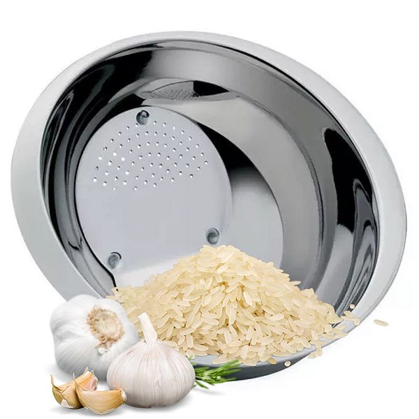 Escorredor De Arroz Em Inox