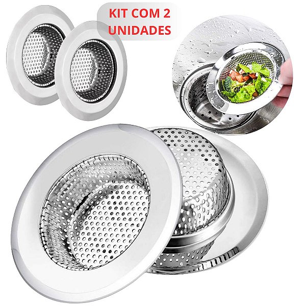 Kit 2 Ralo De Inox