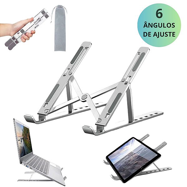 Suporte De Alumínio Para Notebook