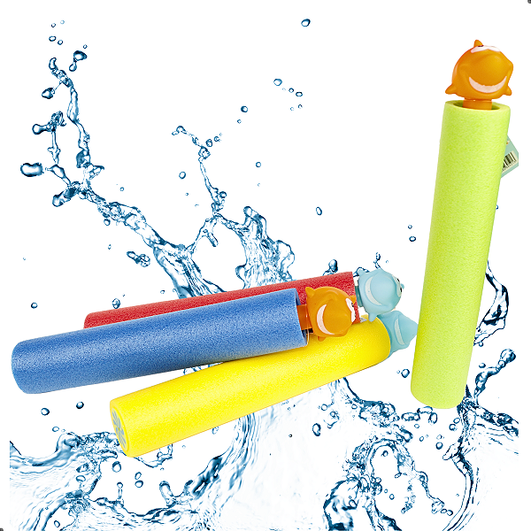 Kit 4 Lança Água Bastão Praia Piscina