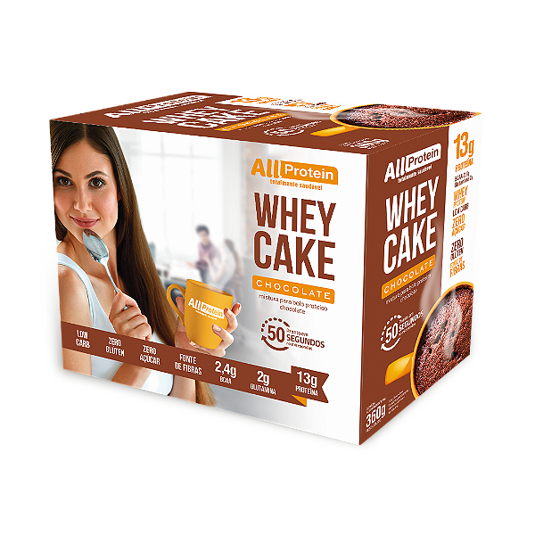 1 Caixa de Whey Cake Chocolate All Protein 12 unidades de 30g - 360g