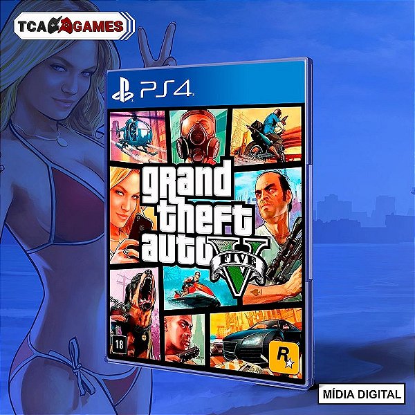 Grand Theft Auto V Gta 5 - PS4 Mídia Digital