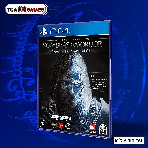 Terra-média™: Sombras de Mordor™ - Edição Jogo do Ano - PS4 - Mídia Digital