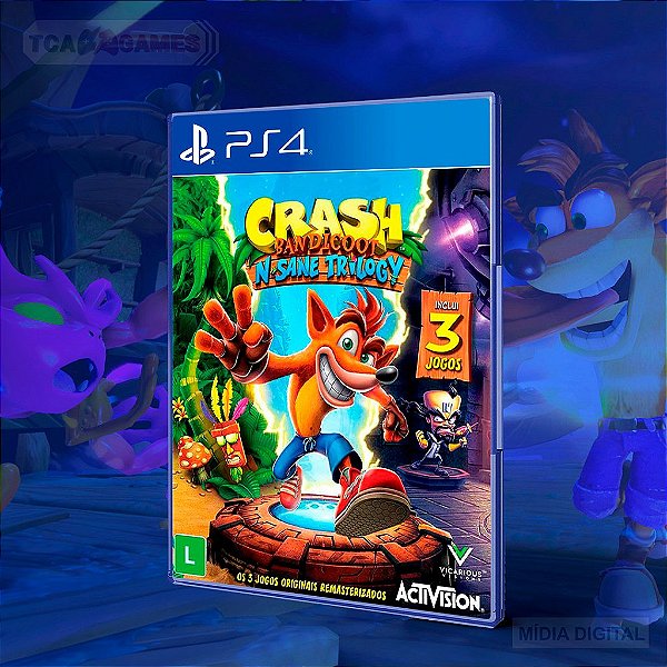 Crash Bandicoot N. Sane Trilogy - PS4 Mídia Digital