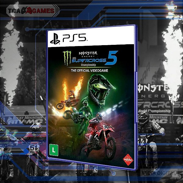 Monster Energy Supercross  5 - The Official Videogame - PS5 - Mídia Digital