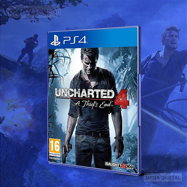 Uncharted 4: A Thief's End E Uncharted: The Lost Legacy PS4 - Mídia Digital