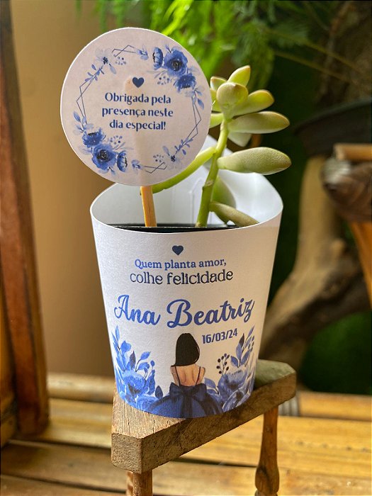 Rotulo Para Suculentas ou Cacto + Tag Personalizada  Vaso 6 C/ 50 Unds