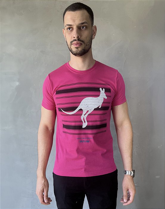 Camiseta Estampada Rosa Evo Salth