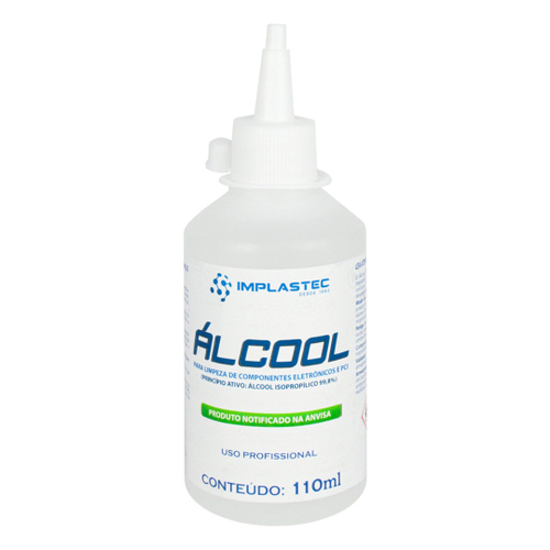 Álcool Isopropilíco Pci Limpeza Eletrônica E Circuitos 110 ml Implastec