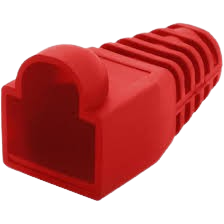 Capa para Conector RJ 45 "Para Todos os Tipos de Cat" Cor Vermelho