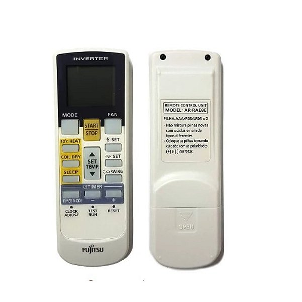 Controle Remoto Hi-Wall Ar-Condicionado Fujitsu 18 mil BTUs