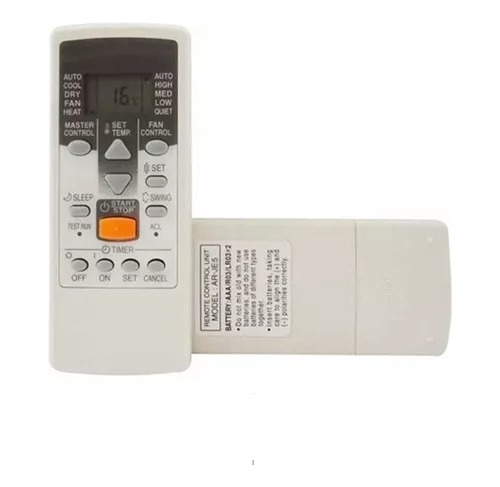 Controle Remoto AR-JE5 Hi-Wall Ar-Condicionado Fujitsu 12 mil BTUs