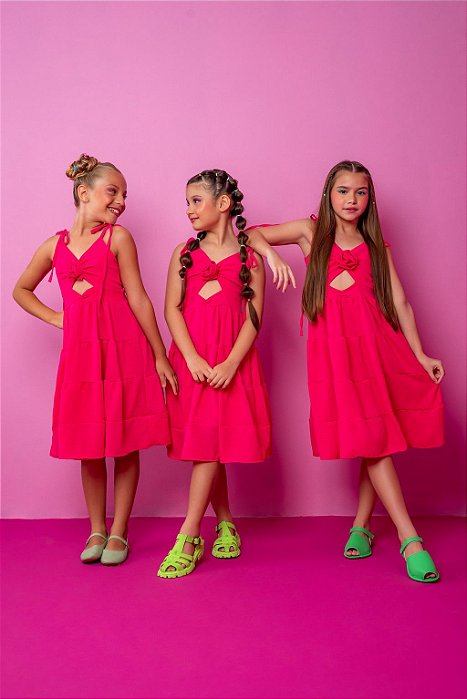 VESTIDO MARIA FLOR - ROSA