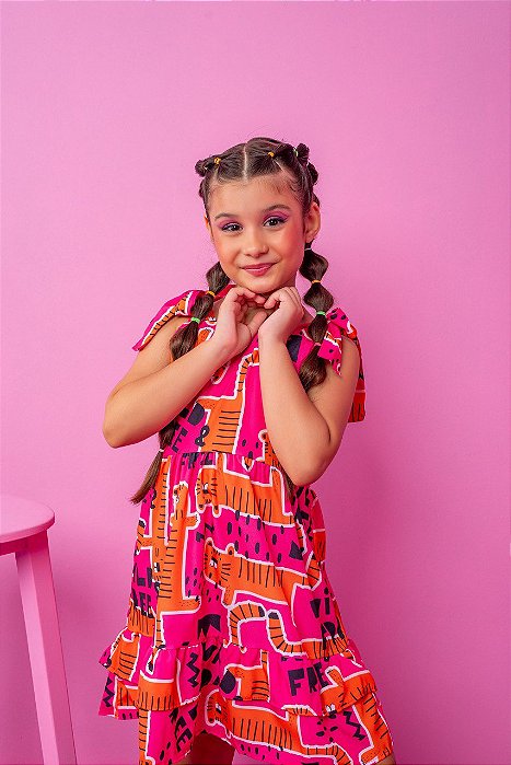 VESTIDO GATINHO PINK