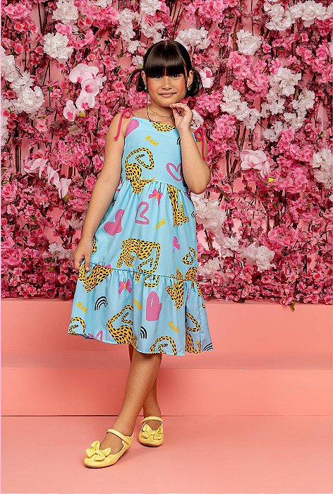 Vestido Onça Blue