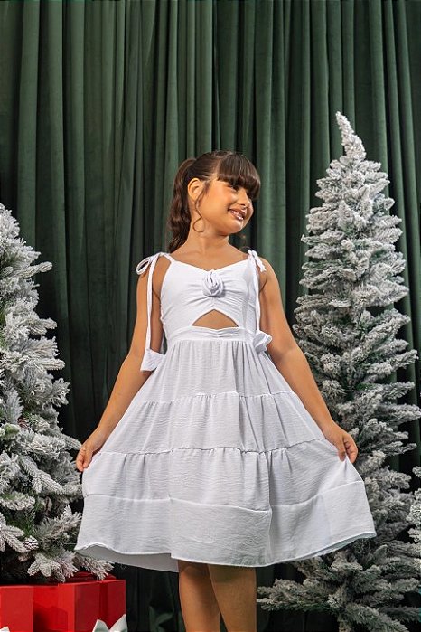 Vestido Maria Flor - Branco