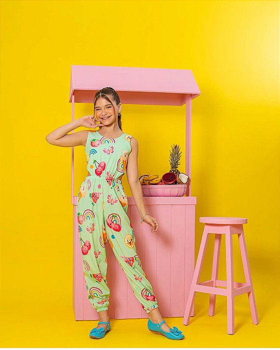 Macacão Infantil Tropical