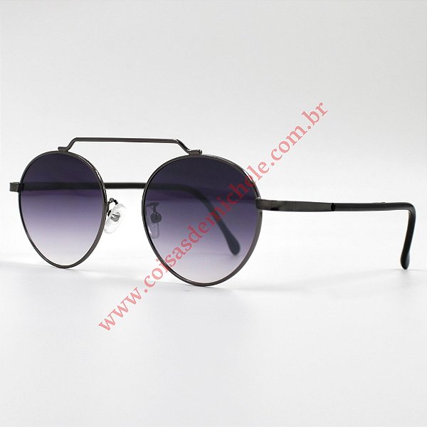 @ Óculos de sol Bangkok chumbo lente preta degrade
