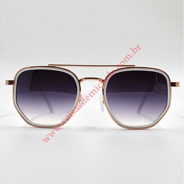 @ Óculos de sol Miami hexagonal 4.0 branco