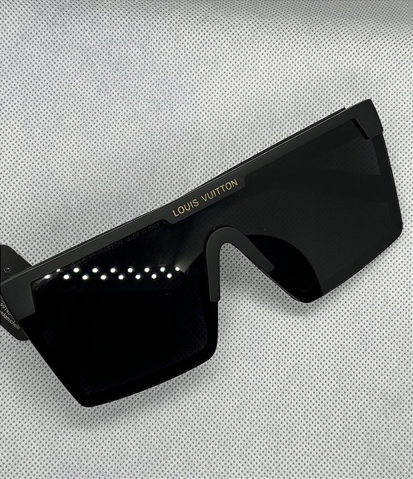 Óculos quadrado LV preto*