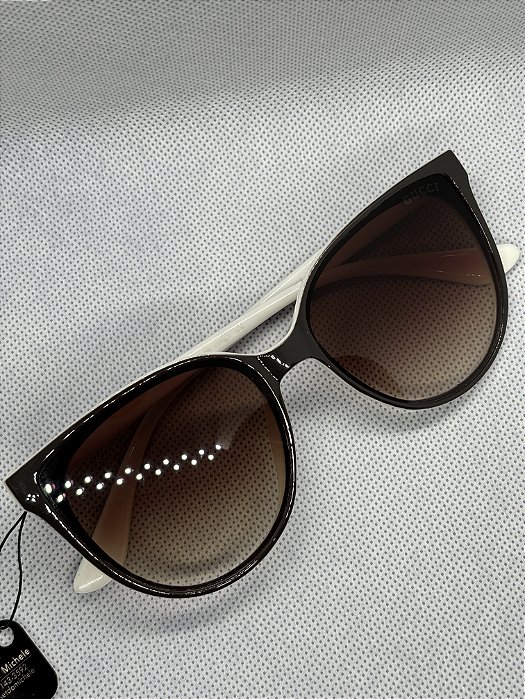 @ Óculos de sol gatinho marrom e branco