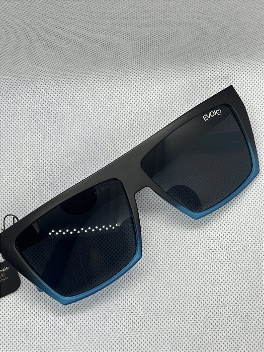 @ Óculos de sol preto e azul EVO