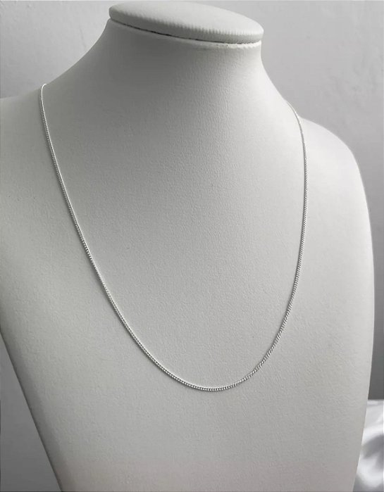 @ Corrente Grumezinha  45cm - Prata 925