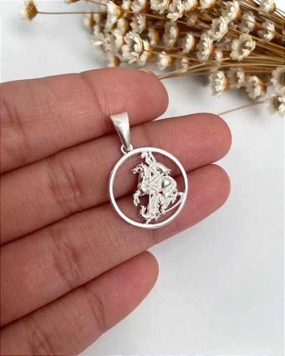 @ Pingente São Jorge 2 - Prata 925