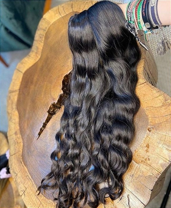 Cabelo Brasileiro do Sul Castanho Natural Ondulado 100G