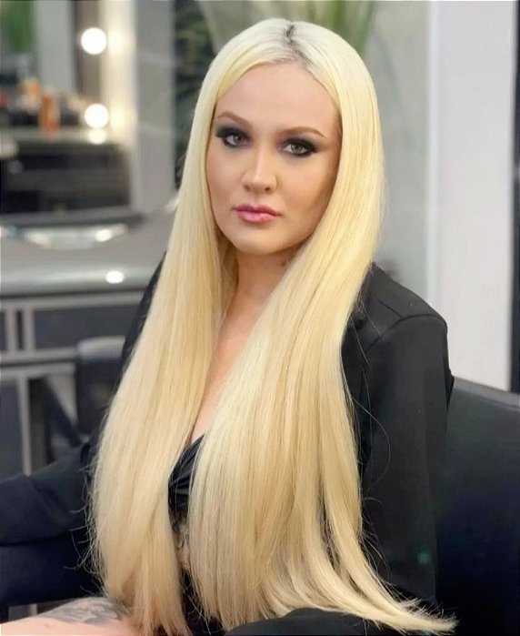 Cabelo Brasileiro do Sul Loiro Liso 100G