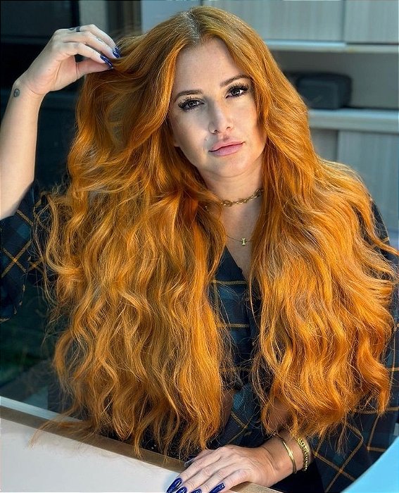 Cabelo Brasileiro do Sul Loiro Mel Ondulado 100G