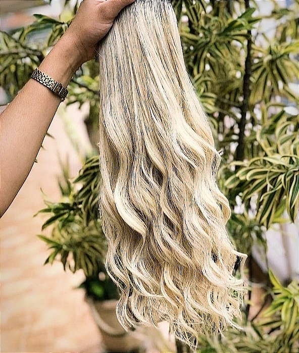 Cabelo Brasileiro do Sul Mesclado Raiz Esfumada Ondulado 100G