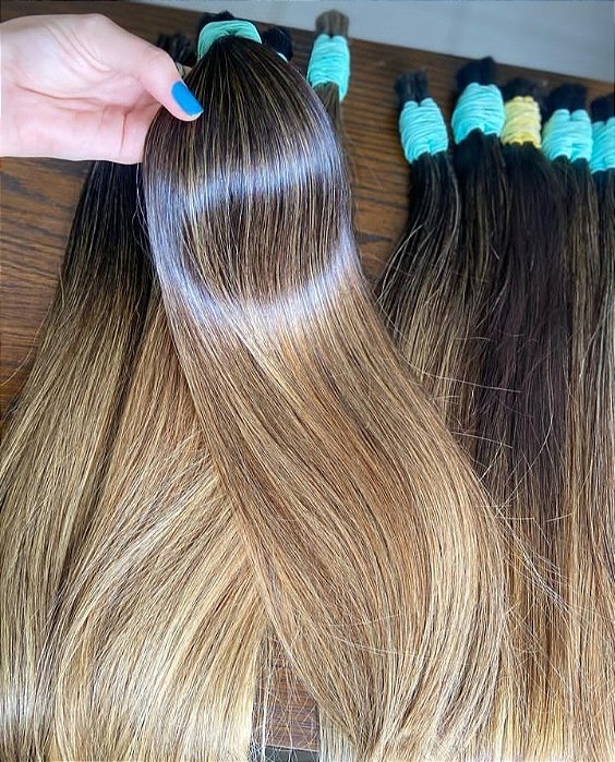 Cabelo Brasileiro do Sul Ombre Hair Liso 100G