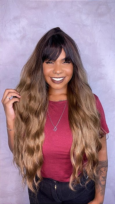 Lace Front Repartição Livre Full HD 3D Morena Iluminada