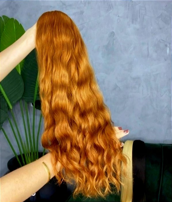 Cabelo Brasileiro do Sul Loiro Mel Ondulado 50G