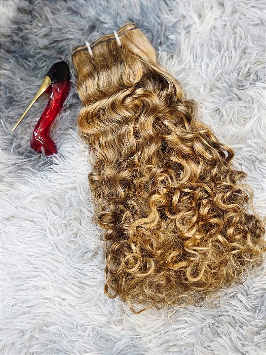 Cabelo Brasileiro Regional Loiro Médio 150G / 50,55cm No Ponto Americano