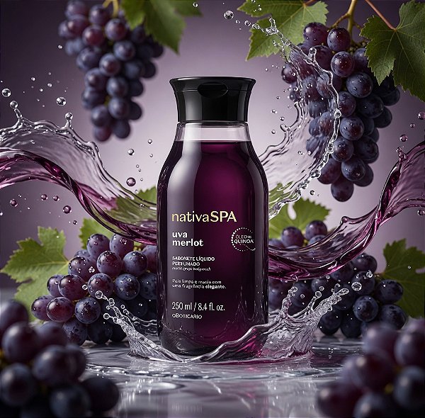 Sabonete Líquido Nativa SPA Uva Merlot 250ml