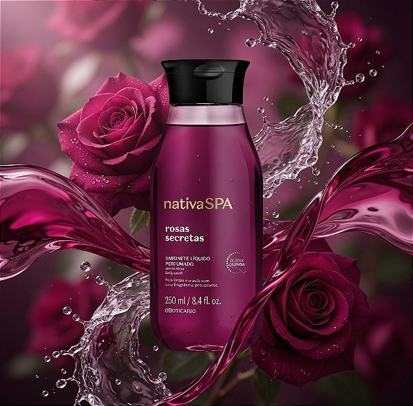 Sabonete Líquido Nativa SPA Rosas Secretas 250ml