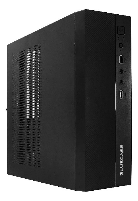Micro Gabinete Atx Slim Fonte 200w Bluecase Usb Mini-itx