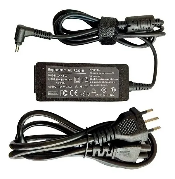 Fonte Para Notebook Acer 19v 2.37a Pino Fino 45w 3.5*1.1mm