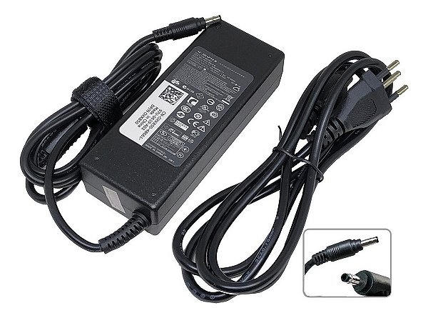 Fonte Notebook Carregador Dell De-06 19.5V 4.62A 90W Pino 4,0*1,7mm