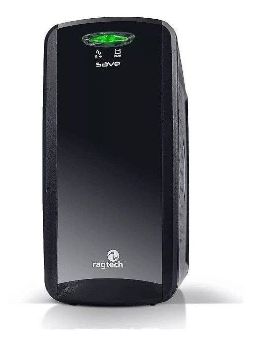 NoBreak Ragtech 600va Entrada 127v/220v Saída 115v Preto