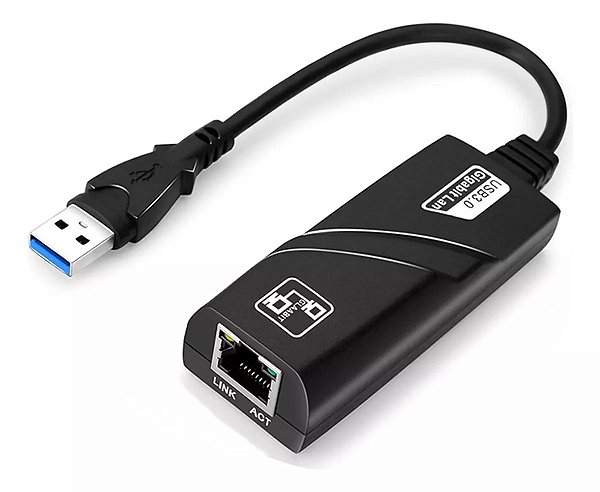 Adaptador Rede Conversor Usb 3.0 P/ Rj45 10/100/1000 Mbps