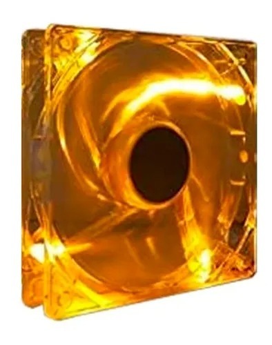 Cooler Gamer para Gabinete Naja 12x12 4 Leds Laranja