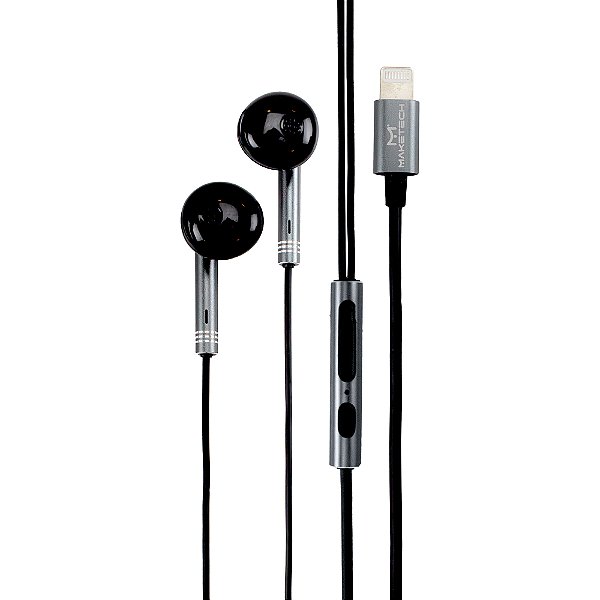 Fone De Ouvido Com Fio Para Iphone Lighting Epl-052 Preto Maketech