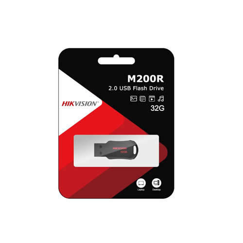 Pen Drive 64Gb Hikvision M200R USB 2.0 Preto